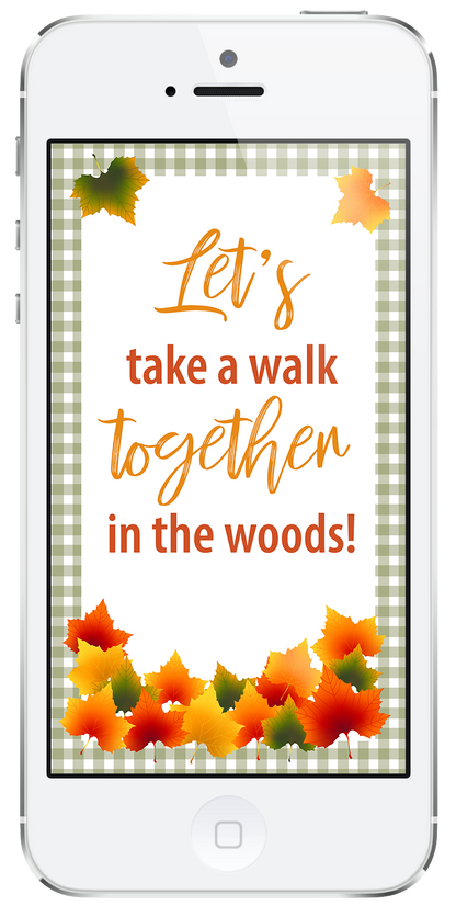 Autumn Walk in the Woods Date Night Activity Kit