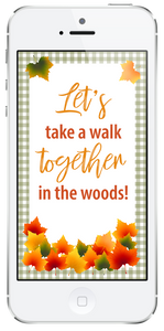 Autumn Walk in the Woods Date Night Activity Kit